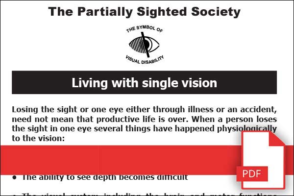 Living With Single Vision