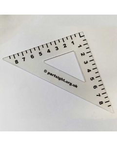 Large Print Isosceles Triangle