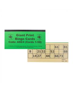 Giant Bingo Cards - Cards 1-50