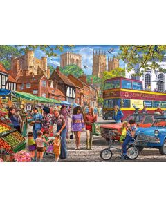 York Market by Steve Crisp - XL 250 Piece Puzzle