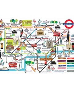 Adventures on the London Underground by Clare Elsom - XL 250 Piece Puzzle