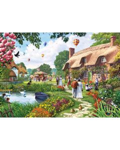 Lakeside Cottage by Steve Crisp - XXL 100 Piece Puzzle
