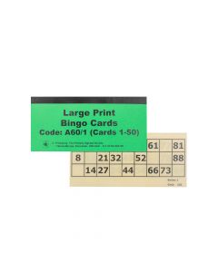 Large Bingo Cards - Cards 1-50