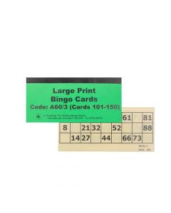 Large Bingo Cards - Cards 101-150