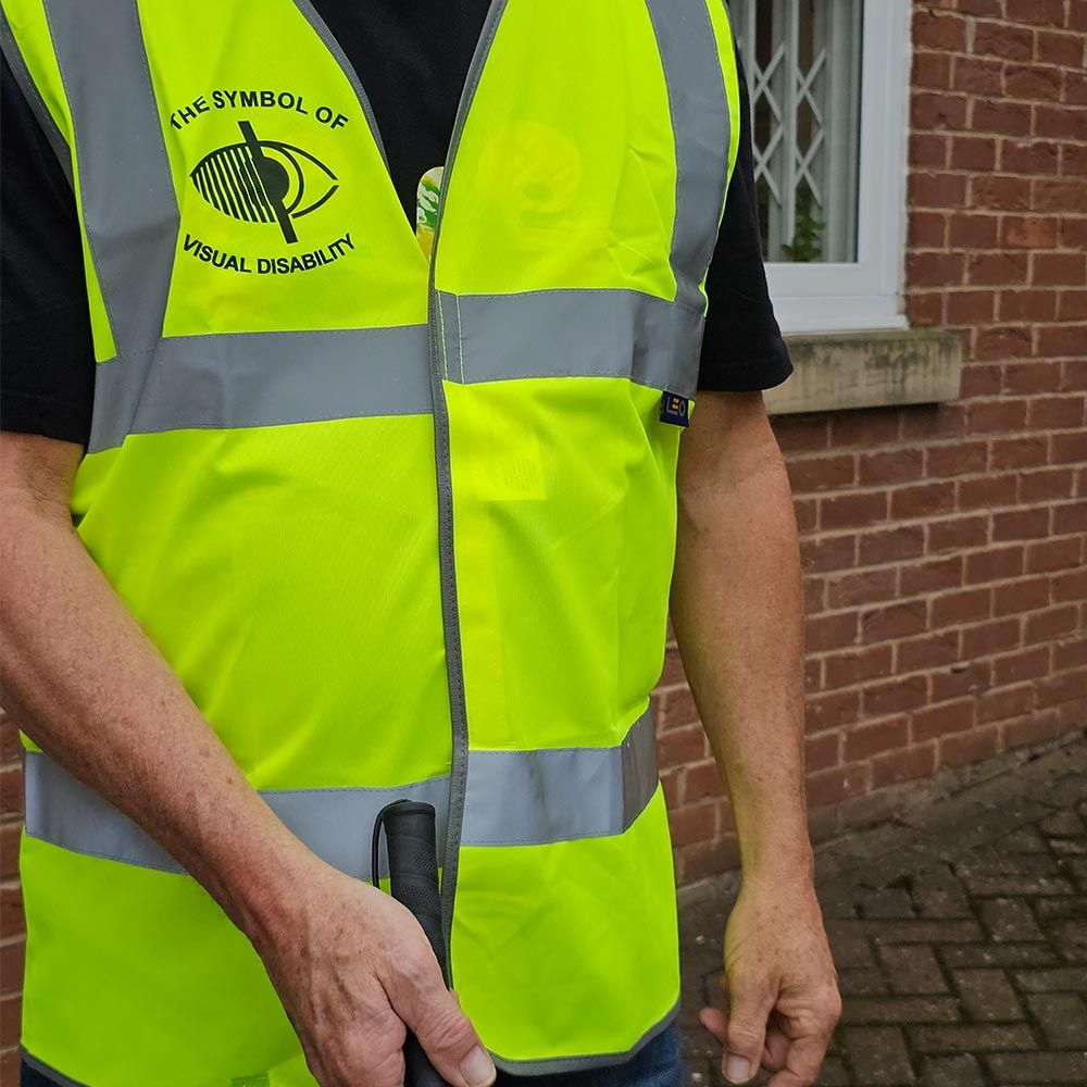 High Visibility Vests for Visually Impaired Large