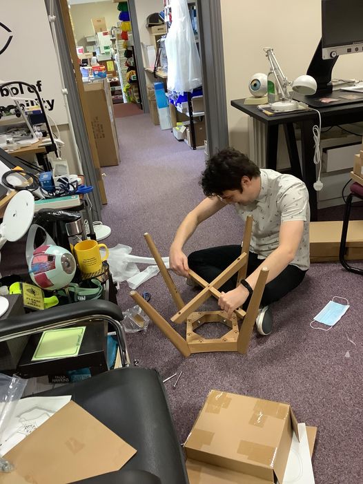 Shaun Puts his flat-Pack building skills to work...