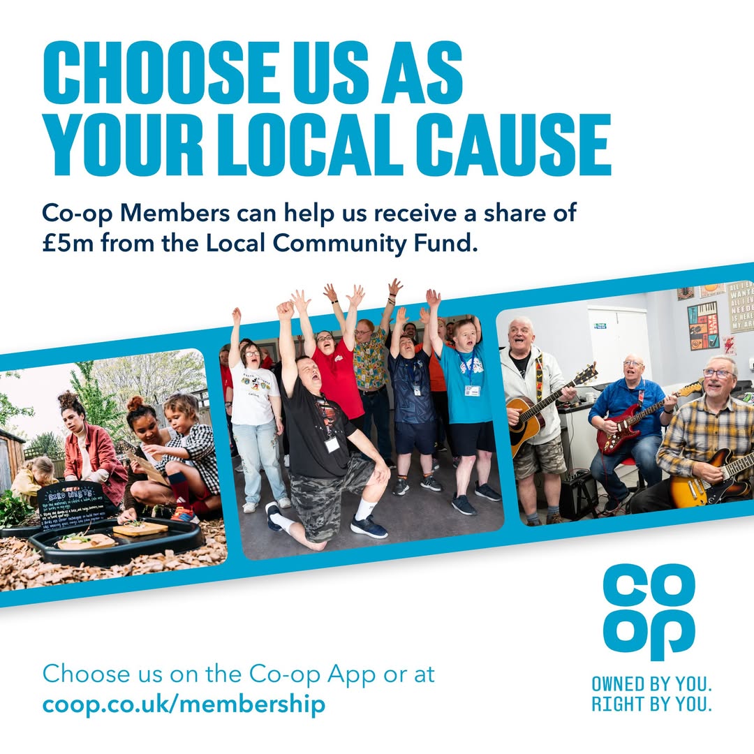 The Partially Sighted Society is part of the @coopuk Local Community Fund.