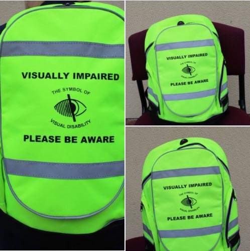 Visually Impaired High-vis Rucksack