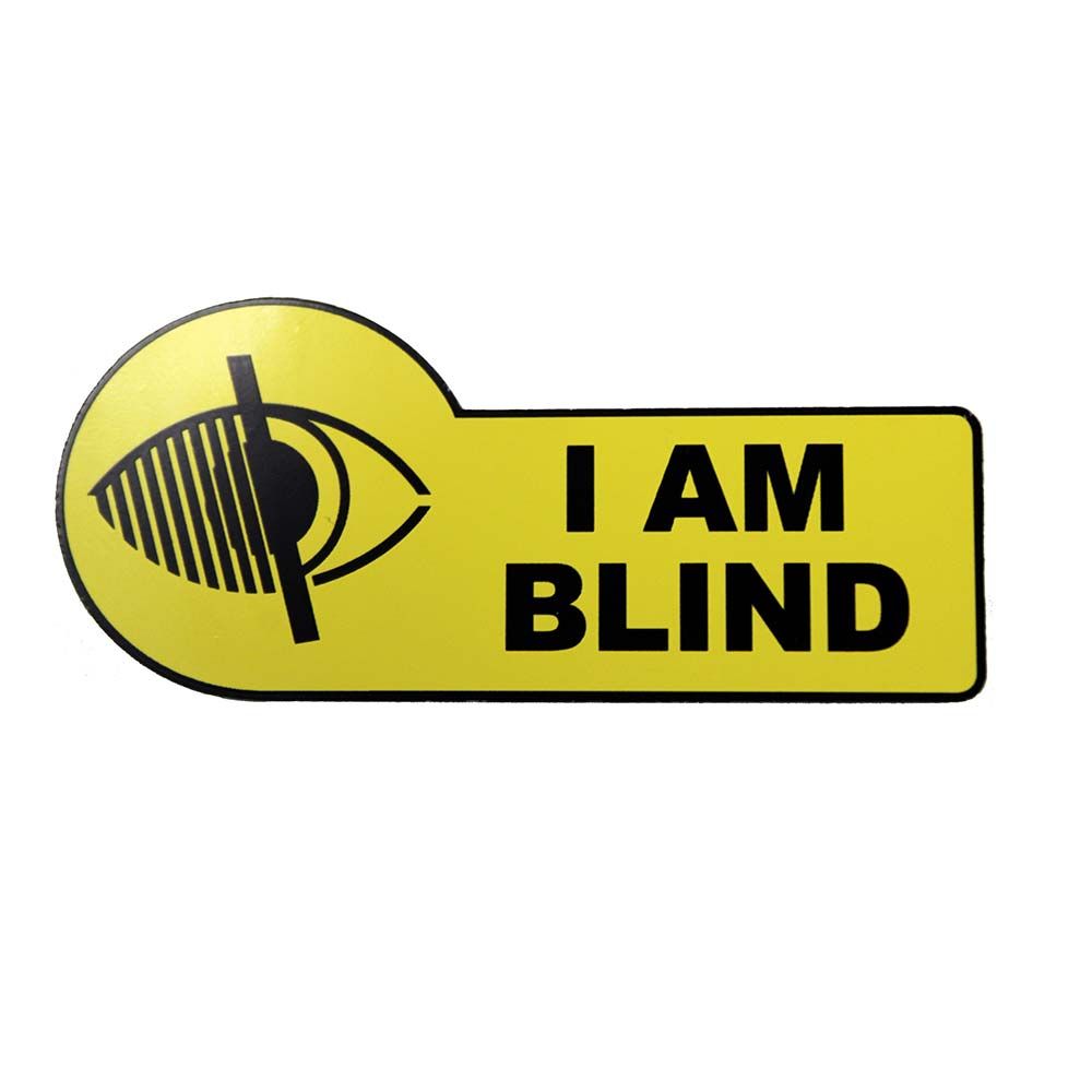 'I Am Blind' Lapel Badge