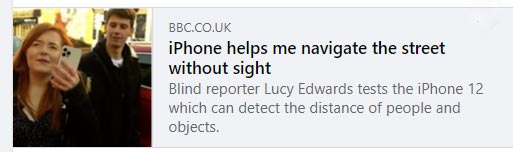 iPhone 12's Lidar and AI help navigate the street iPhone 12's Lidar and AI help navigate the street