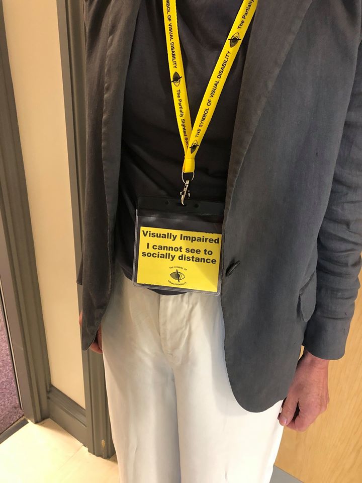 Lanyard Aids Social Distancing for People With a Visual Impairment Lanyard Aids Social Distancing for People With a Visual Impairment