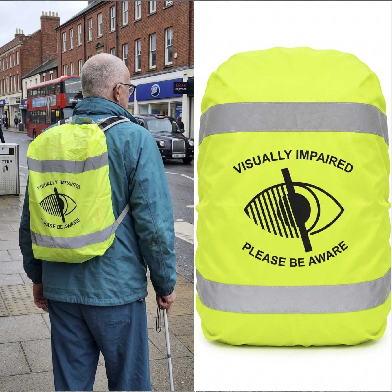 High Visibility Rucksack Cover