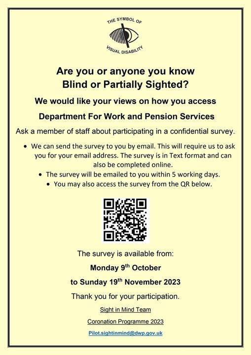 Department of Work and Pensions Survey