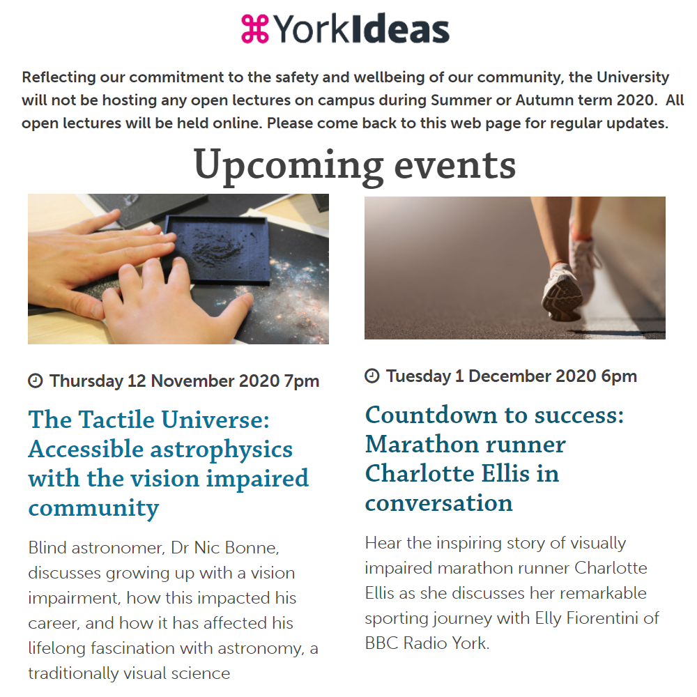 University of York Open Lectures & Events University of York Open Lectures & Events